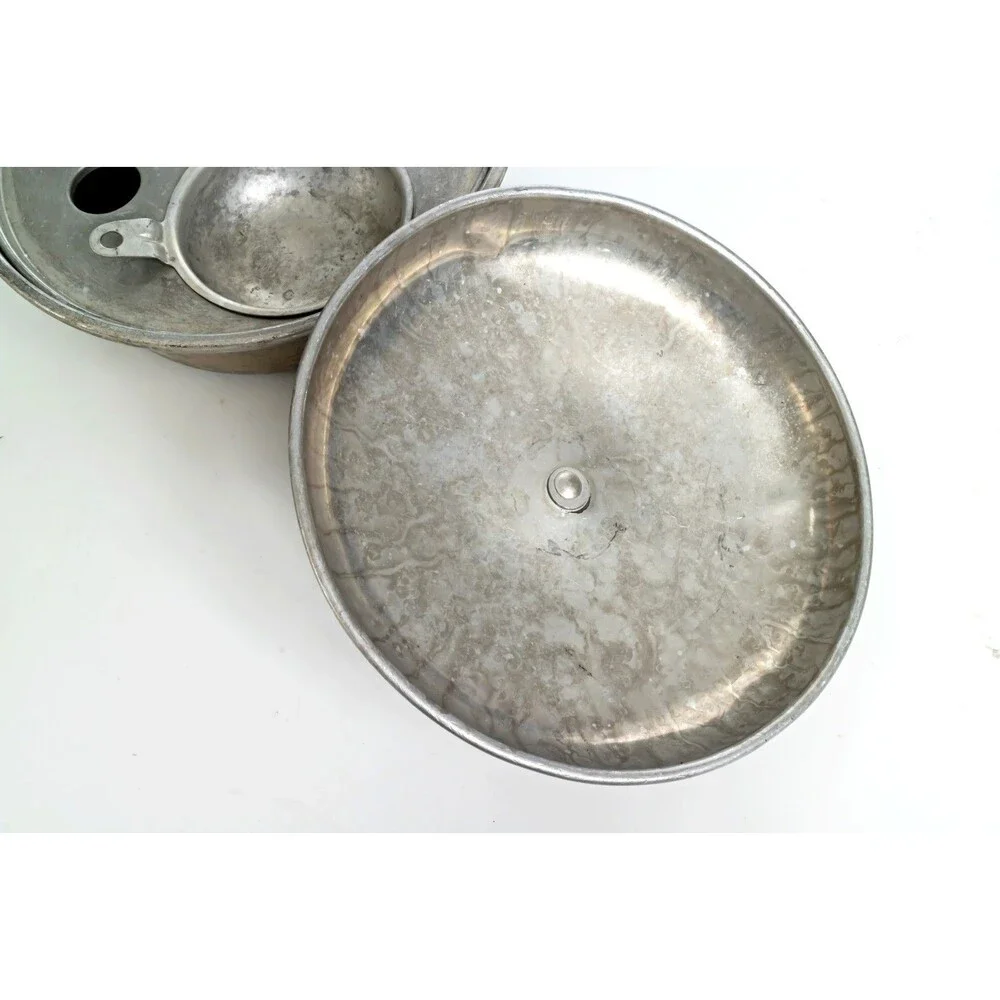 Vintage Wear-Ever Aluminum Egg Poacher Pan No 2422 With Inserts And Lid USA Made
